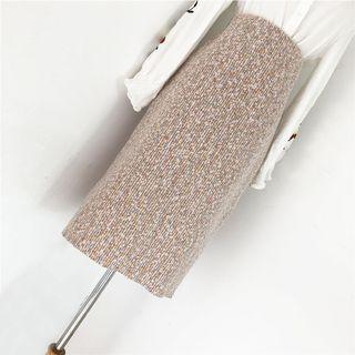 Melange Midi Skirt