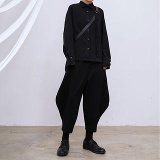 Dip-back Shirt Black - One Size
