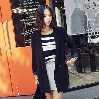 Notched-lapel Flap-pocket Jacket