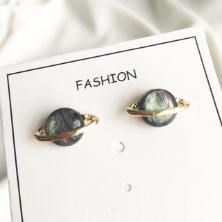 Beaded Saturn Earrings