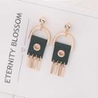 Suede Alloy Fringed Earring