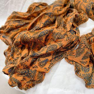 Print Shawl Orange - One Size