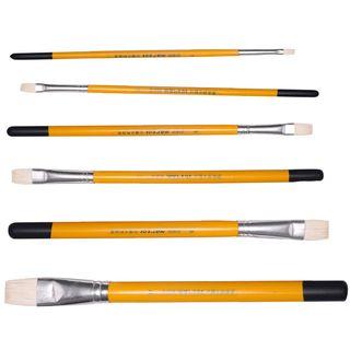 Set Of 6: Paint Brush As Shown In Figure - One Size