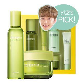 Goodal - Green Tangerine Honey Moist Set: Toner 200ml + Cream 50ml + Emulsion 70ml + Eye Cream 30ml + Serum 15ml 5pcs