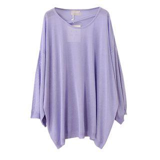 Long-sleeve Oversized Knit Top