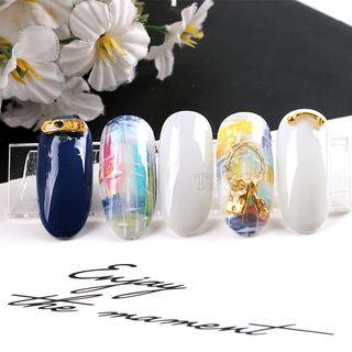 Set Of 5: Metal Nail Art Decoration (various Designs)