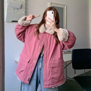 Furry-neck Cargo Jacket