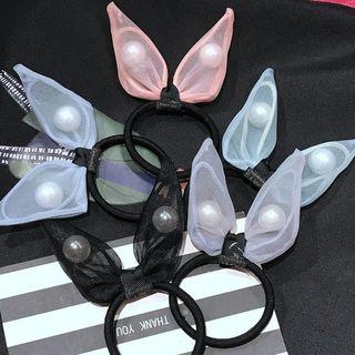 Faux Pearl Rabbit Ear Hair Tie