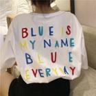Short Sleeve Lettering Pocket T-shirt