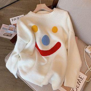 Smile Sweater White - One Size