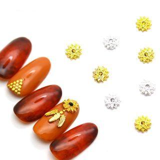 Metal Sun Flower Nail Art Decoration