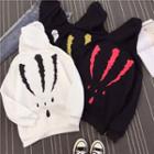 Couple Matching Claw Mark Print Hoodie
