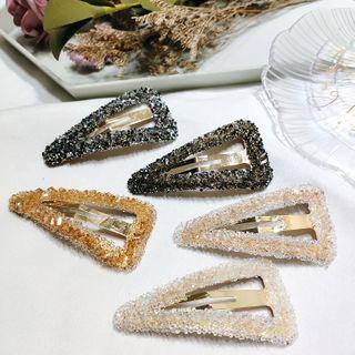 Faux Crystal Triangle Hair Clip