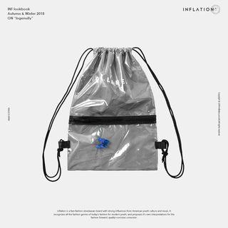 Reflective Drawstring Pouch Silver - One Size