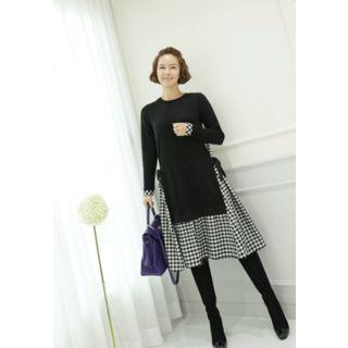 A-line Gingham Dress