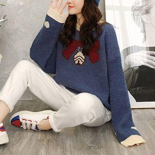 Bow & Bell Patterned Sweater