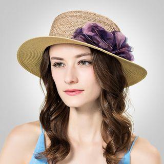 Woven Flower Hat