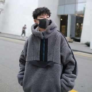 Faux-shearling Oversize Hoodie
