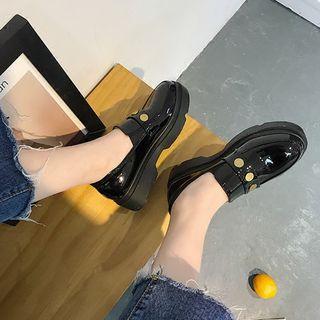 Metal Detail Platform Loafers