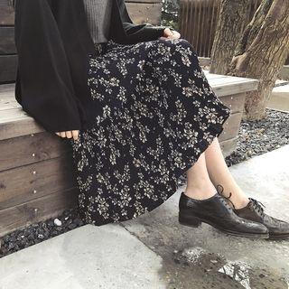 Chiffon Floral Midi Skirt