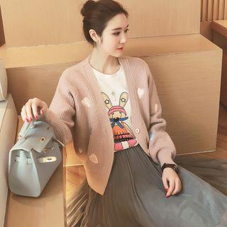 Heart Patch Cardigan