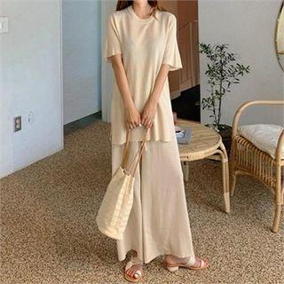 Top & Culottes Knit Matching Set