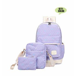 Set: Dotted Backpack + Crossbody + Pouch