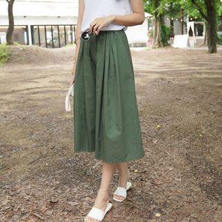 Drawstring Pocket-side Culottes