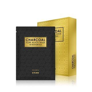 Dran - Charcoal Pore Black Mask Set (new Version) 10pcs