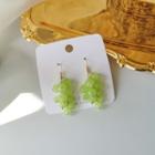 Rhinestone Grape Drop Earring 1 Pair - As Shown In Figure - One Size