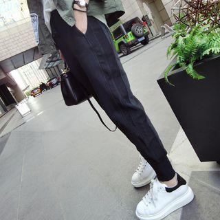 Cropped Fleece-lined Sweatpants