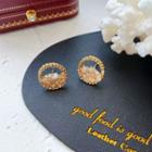 Shell Alloy Earring 1 Pair - Silver Earrings - Gold - One Size