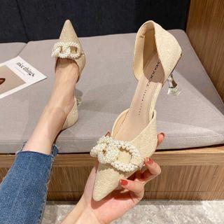 Pearl Pointed-toe Pumps