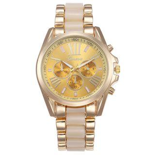Roman Numeral Alloy Bracelet Watch