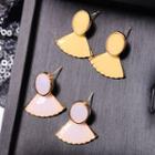 Disc & Fan Earring