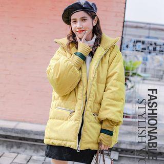 Corduroy Padded Zip Coat