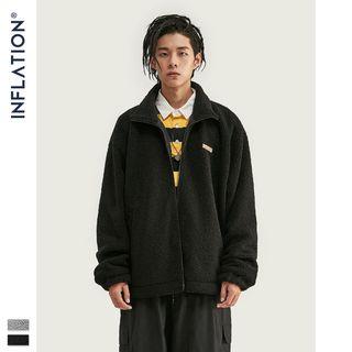 Oversize Drop-shoulder Fleece Jacket