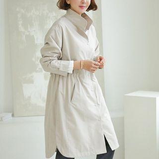 High-neck Print Back Parka
