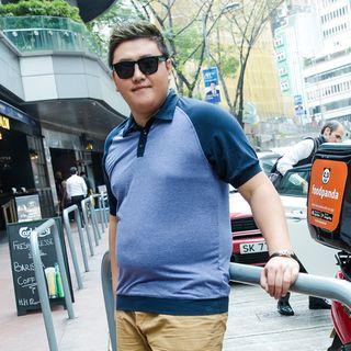 Short-sleeve Raglan Polo Shirt