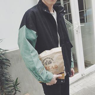 Drop-shoulder Zip Jacket