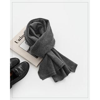 Long Wool Knit Scarf