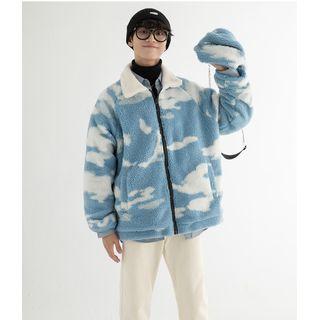 Set: Fleece Zip Jacket + Sling Bag