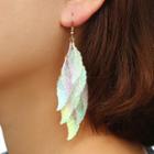 Retro Leaf Dangle Earring 6640 - Multicolour - One Size