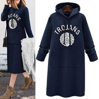 Print Hoodie Dress