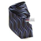 Patterned Neck Tie Black, Blue - One Size