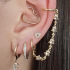 Set Of 4: Earring Set Of 4 - Gold - One Size