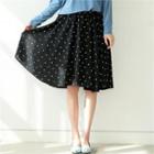 Dotted Midi Skirt