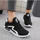 Faux Suede Color Panel Athletic Sneakers