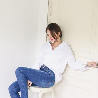 Open-placket Shirt (l~xxl)
