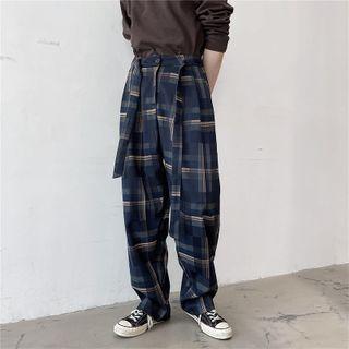 Tie-waist Straight Leg Pants